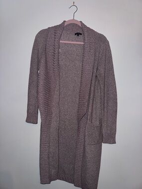 Dynamite Beige Cream Open-Front Knit Cardigan